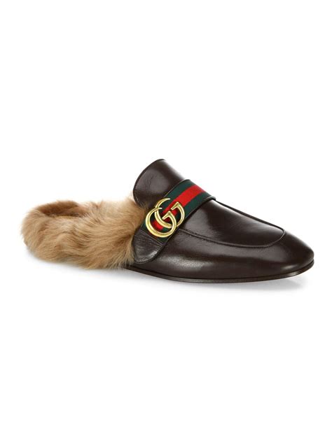 goat hair slippers gucci|Gucci Men's Princetown Leather slipper.